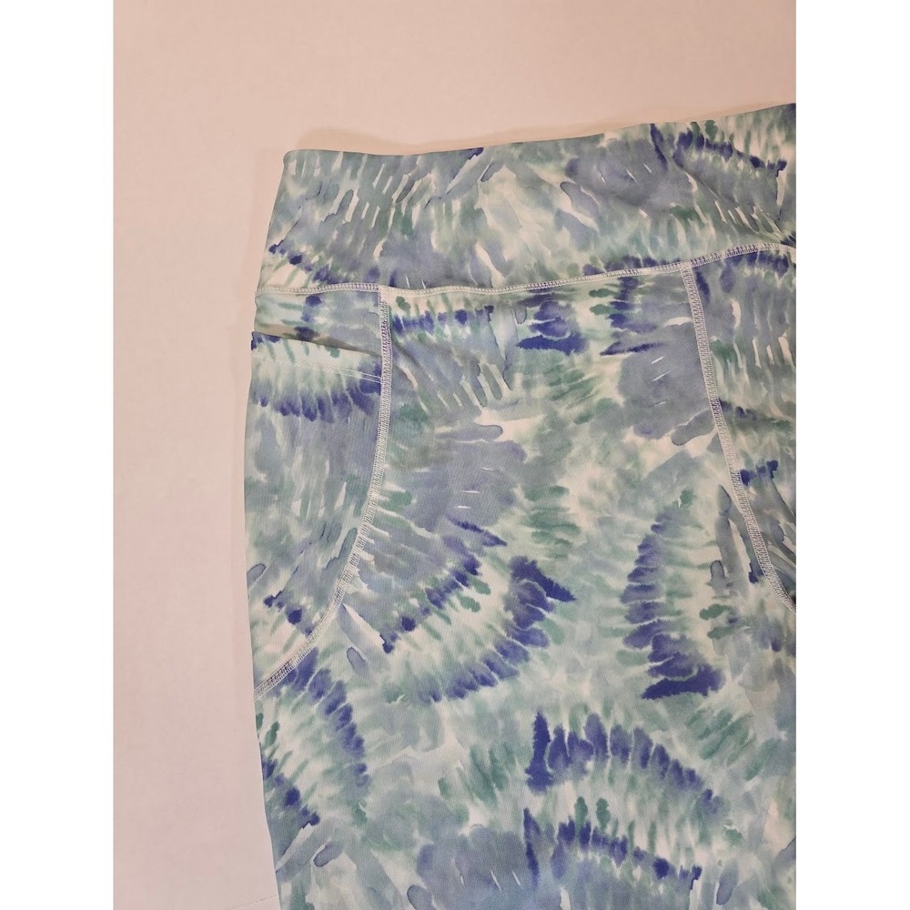 Bebe Sport Watercolor Print Leggings with Pockets Activewear‎ 3XL